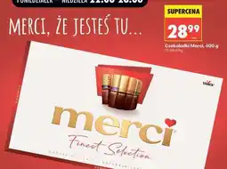 Biedronka Czekoladki Merci, 400 g oferta