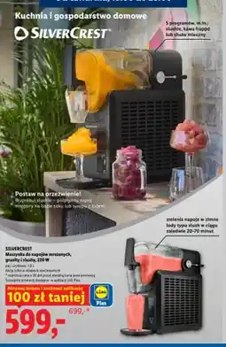 Lidl Maszynka do napojów mrożonych granity i slushy Silvercrest oferta
