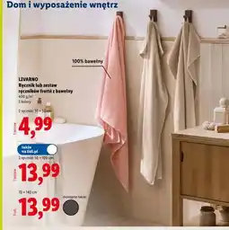 Lidl Ręcznik frotté z bawełny LIVARNO 70x140 cm oferta