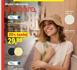 Lidl Sweterkowa bluzka damska z bawełny Esmara oferta