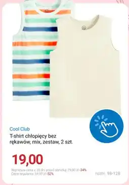 Smyk T-shirt chłopięcy bez rękawów Cool Club mix 2-pak oferta