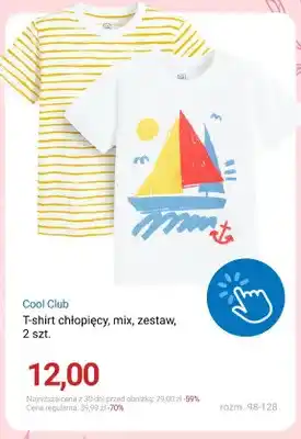 T-shirt chłopięcy Cool Club 2-pak