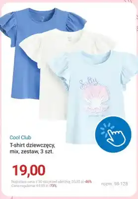 T-shirt dziewczęcy Cool Club 3-pak