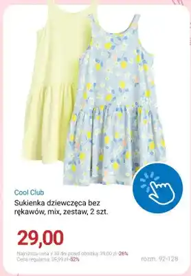 Sukienka dziewczęca bez rękawów Cool Club 2-pak