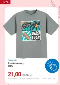 Smyk T-shirt chłopięcy Cool Club szary oferta