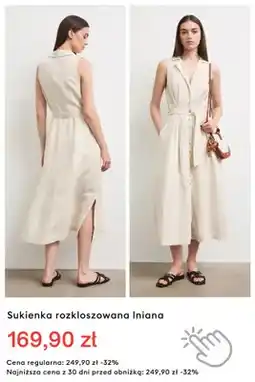 Medicine Sukienka rozkloszowana lniana oferta