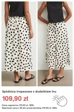 Medicine Spódnica trapezowa z dodatkiem lnu oferta
