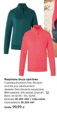 Tchibo Rozpinana bluza sportowa koralowa oferta