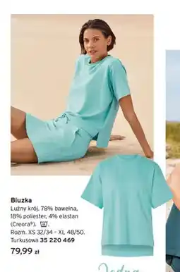 Tchibo Bluzka damska turkusowa Tchibo oferta
