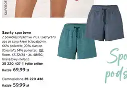 Tchibo Szorty sportowe ciemnozielone oferta