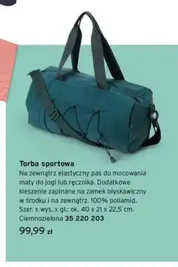 Tchibo Torba sportowa Tchibo ciemnozielona oferta