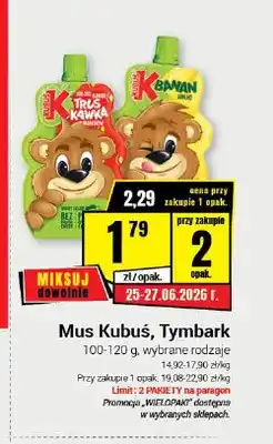 Premium Nasz Sklep Mus owocowy Kubuś Truskawka oferta