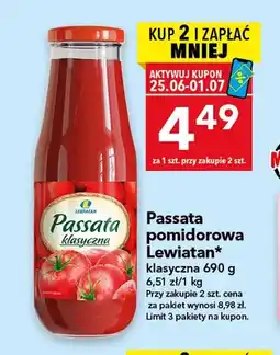 Lewiatan Passata pomidorowa Lewiatan klasyczna oferta