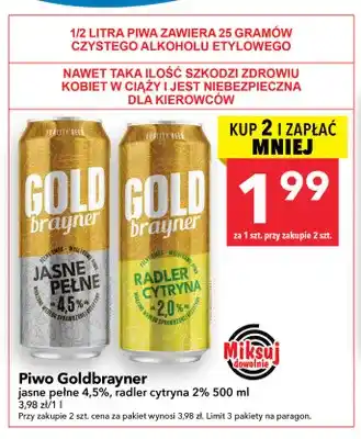 Piwo radler cytryna Goldbrayner 2%