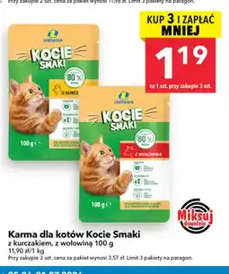 Lewiatan Karma dla kotów Kocie Smaki z kurczakiem oferta