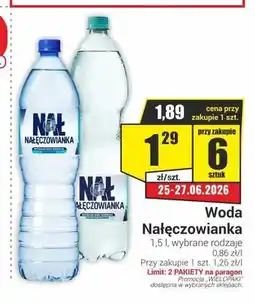 Delikatesy Sezam Woda Nałęczowianka oferta