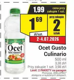 Delikatesy Sezam Ocet spirytusowy Gusto Culinario oferta