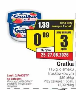 Delikatesy Sezam Jogurt Gratka truskawkowy oferta