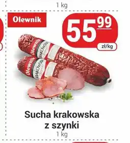 Delikatesy Sezam Kiełbasa sucha krakowska z szynki Olewnik oferta