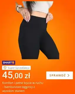 Allegro Legginsy bambusowe z wysokim stanem oferta
