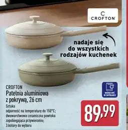 ALDI Crofton Patelnia aluminiowa z pokrywą, 26 cm oferta
