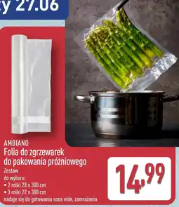 ALDI Ambiano Folia do zgrzewarek do pakowania próżniowego oferta