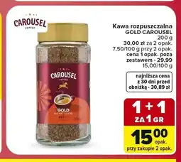 Carrefour Kawa rozpuszczalna Gold Carousel oferta