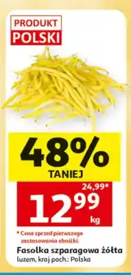 Auchan Fasolka szparagowa żółta luzem oferta