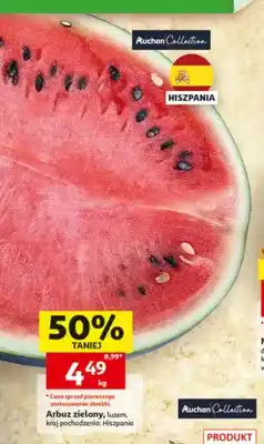 Auchan Arbuz zielony luzem Auchan Collection hiszpański oferta