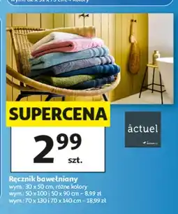 Auchan Ręcznik bawełniany Actuel 30x50 cm oferta