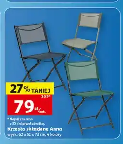 Auchan Krzesło składane Anna oferta