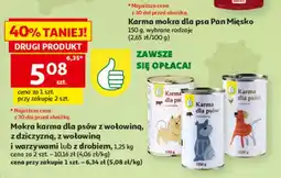 Auchan Mokra karma dla psów Auchan z wołowiną oferta
