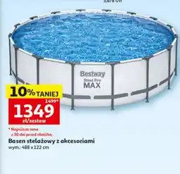 Auchan Basen stelażowy z akcesoriami Bestway Steel Pro MAX oferta
