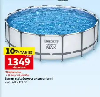 Basen stelażowy z akcesoriami Bestway Steel Pro MAX