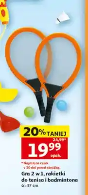 Auchan Gra 2 w 1 rakietki do tenisa i badmintona oferta
