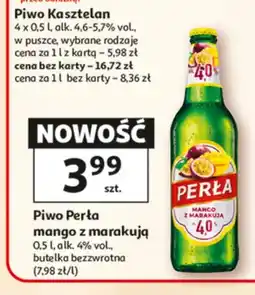 Auchan Piwo Perła mango z marakują oferta