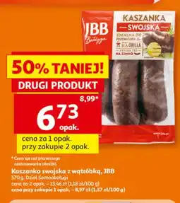 Auchan Kaszanka swojska z wątróbką JBB oferta