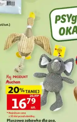 Auchan Pluszowa zabawka dla psa kaczka Auchan oferta