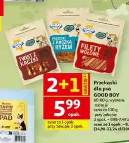 Auchan Pałeczki z kaczki z ryżem Good Boy oferta