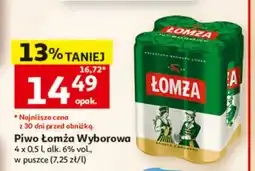 Auchan Piwo Łomża Wyborowa 4-pak oferta