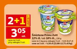 Auchan Śmietana Primo Zott 12% tł oferta