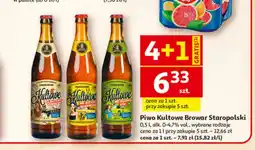 Auchan Piwo Kultowe Browar Staropolski o smaku kokosowym oferta