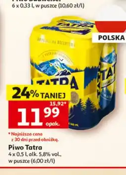 Auchan Piwo Tatra 4-pak oferta