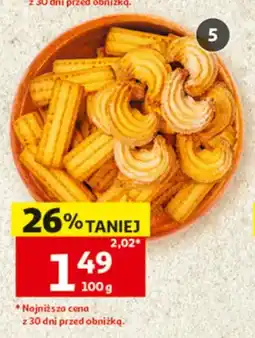 Auchan Ciastka domowe Złotokłos luzem oferta