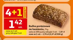 Auchan Bułka proteinowa na kamieniu oferta