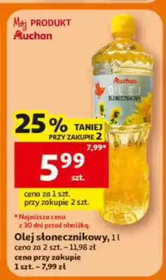 Auchan Olej słonecznikowy Auchan oferta