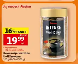 Auchan Kawa rozpuszczalna liofilizowana Auchan Intense Gold oferta