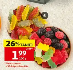 Auchan Żelki malinki luzem oferta