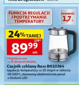Auchan Czajnik szklany Bass BH10364 oferta