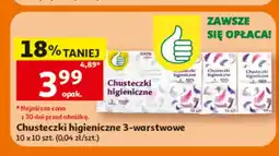 Auchan Chusteczki higieniczne 3-warstwowe Auchan oferta